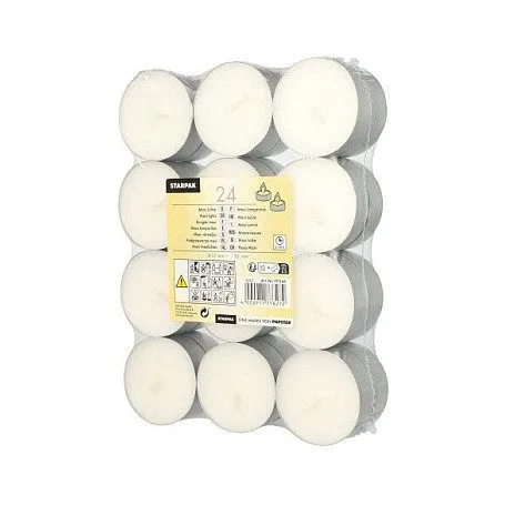 CANDLE PAPSTAR Teelichter 2.2 cm weiß — image 1