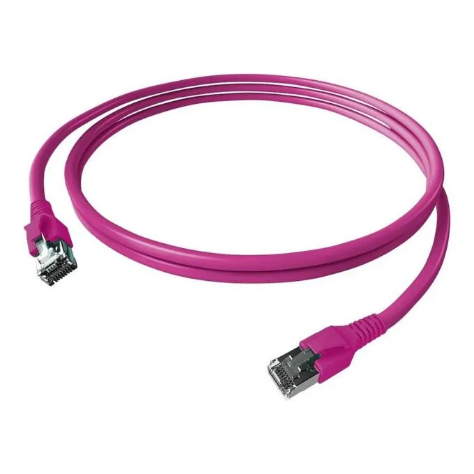 EASYLAN FlexBoot Patchkabel Kat.6A S/FTP violett 1m — image 1