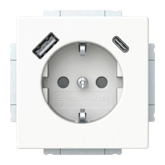 BUSCH JAEGER BJ 20 EUCB2USBAC-84 20 EUCB2USBAC-84 SCHUKO®-/USB-A+C Steckdose — image 1