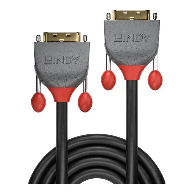 LINDY DVI-D Dual Link Kabel Anthra Line 5m — image 2