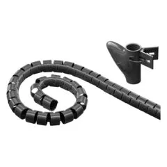 Goobay Kabelkanal - robuster Spiralschlauch gegen den Kabelsalat, 2,5m, Schwarz