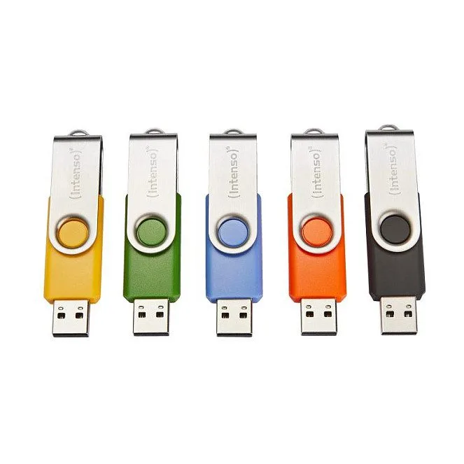 Stick 5er Pack Intenso Basic Line Typ-A USB-Stick 32GB Swivel, bis zu 28 MB/s, USB 2.0 — image 1