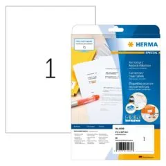 HERMA Abdecketik. A4 weiß 210x297 mm Papier opak 25 St.
