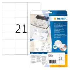 HERMA Adressetik. 70x42 mm Papier Ecken spitz 420 St.