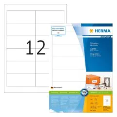 HERMA Etiketten Premium A4 weiß 97x42,3 mm Papier 2400 St.