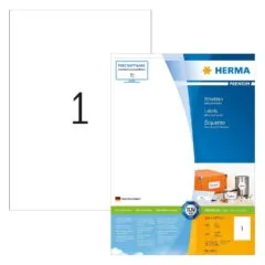 HERMA Etiketten Premium A4 weiß 210x297 mm Papier 200 St.
