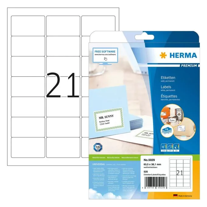 HERMA 5029 addressing label — image 1