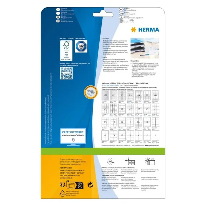 HERMA 5029 addressing label — image 2
