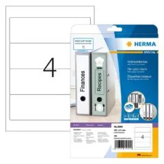 HERMA Ordneretiketten A4 weiß 192x61 mm Papier opak 100 St.