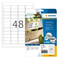 HERMA Etiketten A4 weiß 45,7x21,2 mm extrem haftend 1200 St.