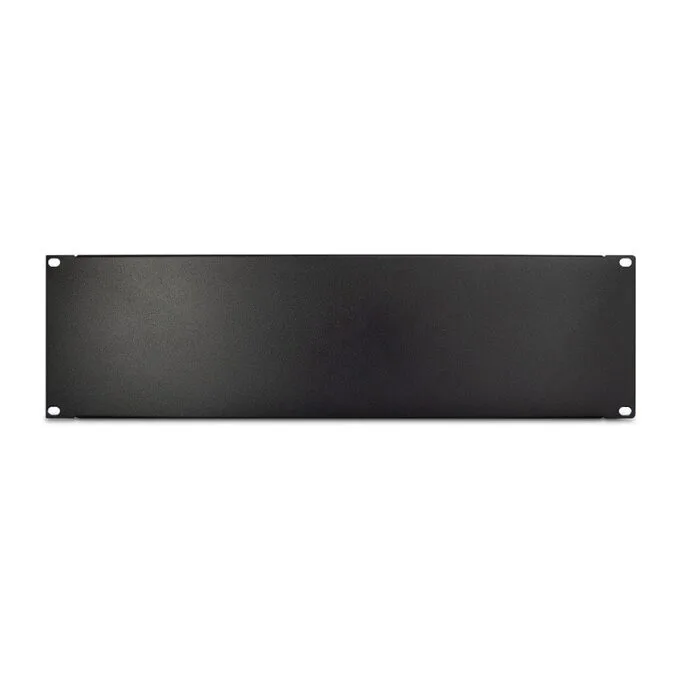 Inter-Tech 19" Blindplatte, schwarz 3HE, geschraubt — image 1