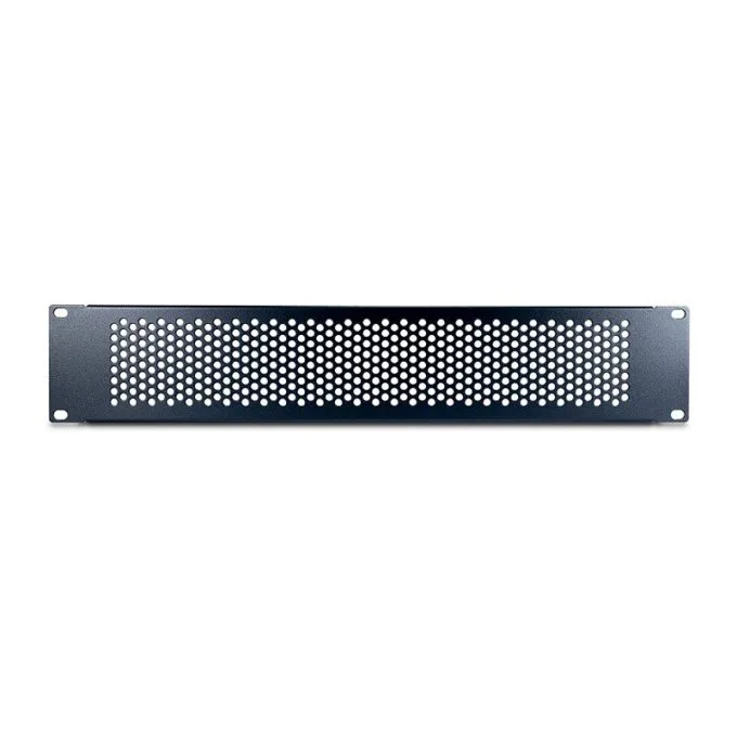 Inter-Tech IPC 19" Lochblende 2HE, 89x482x11mm, RAL 9005 — image 1
