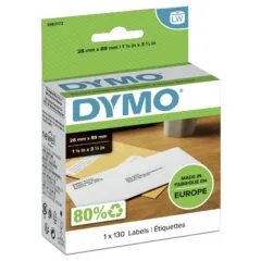 DYMO Original Etikett für LabelWriter™, Adressen - weiss - permanent haftend, 1 x 130 Etiketten