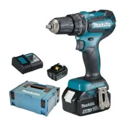 Akku-Schlagbohrschrauber DHP492RTJ, 18Volt (blau/schwarz, 2x Li-Ionen-Akku 5,0Ah, MAKPAC Gr.2)