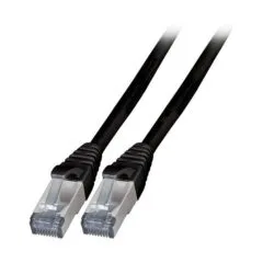 EFB RJ45 Patchkabel S/FTP, Cat.6A, TPE, 7.5m, schwarz