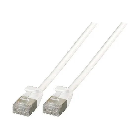 EFB RJ45 Patchkabel Cat.6A U/FTP TPE 4mm ultraflex wei 0,15m — image 1