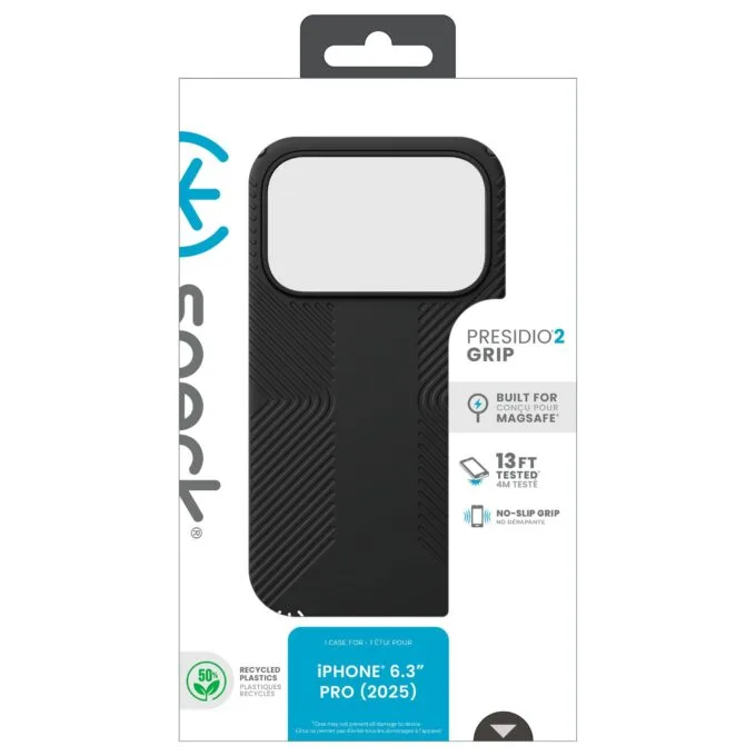 Speck Presidio2 Grip Case iP 17 Pro Black/Slate Grey/White — image 5
