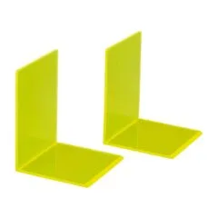 Buchstützen 10,0 x 10,0 x 13,0 cm neon gelb