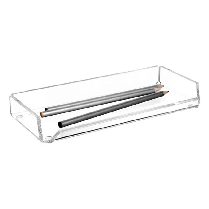 Stiftablage 22,0 x 10,0 x 3,0 cm glasklar — image 2