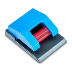 Rollenclips 3.3 cm selbstklebend, Wandmontage blau