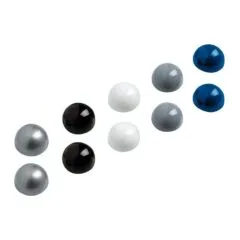 Magnete Ø 3,0 x 1,9 je 2x silber, schwarz, weiß, grau, blau