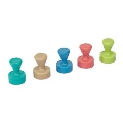 Kegelmagnete Ø 1,2 x 1,6 je 2x türkis, braun, blau, rot, grün
