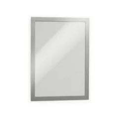 DURAFRAME - Dokumentenhalterung - Oberflächenmontage - für A4 - doppelseitig - Silber (Packu