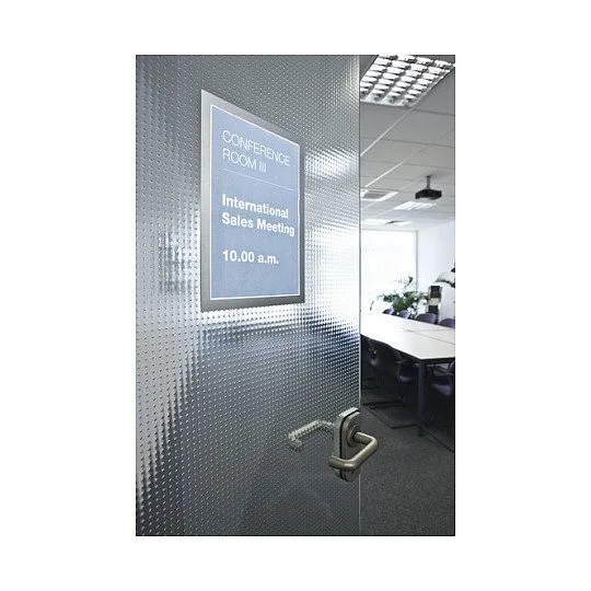 DURAFRAME - Dokumentenhalterung - Oberflächenmontage - für A4 - doppelseitig - Silber (Packu — image 4
