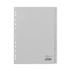 A-Z Register A4 24tlg. PP volldeck. grau