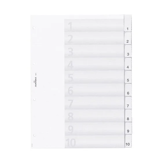 Register A4 mit umschweißten Taben 10tlg. Transp — image 1