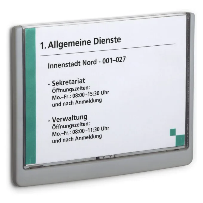 Türschild ClckSignA5 210x148,5 Kleben/Schr. graphit — image 1