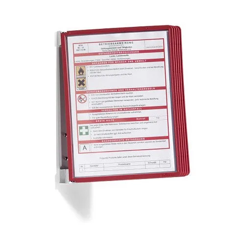 WandSichttafelsys. VarioWall 5 Sichttafeln, rot — image 1