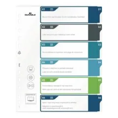Ordnerregister Überbreite 1-6 DIN A4