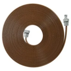 Schlauch-Regner, mit Anschlüssen (braun, 15 Meter)