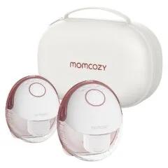 Momcozy M6 Milchpumpe, Doppel, mit Akku, Aufbewahrungsbox