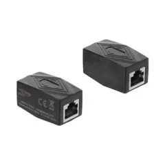 Adapter Kupplung RJ50 Buchse zu Buchse geschirmt schwarz