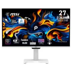 67,3 cm (26.5") 3840 x 2160 Pixel MSI 9S6-3PF9CA-001 16:9 UltraWide Full HD OLED 0,03 ms 120 Hz HDR DisplayPort HDMI Pivot Height VESA Speaker
