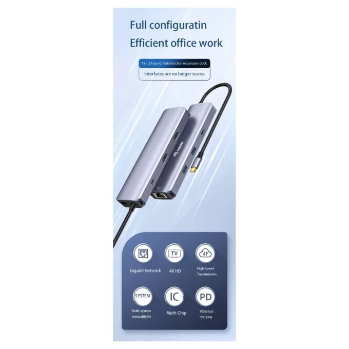 Equip Adapter USB-C->2xHDMI/RJ45/2xUSB-A/USB-C3.2 St/Bu grau — image 7
