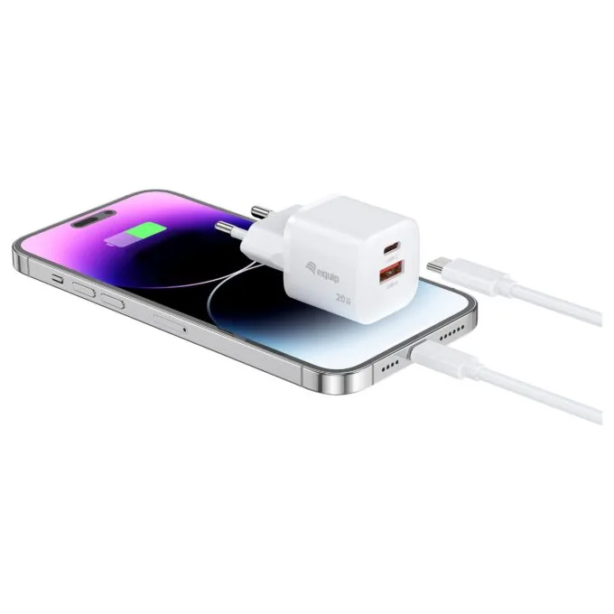 Equip Ladegerät 2Port USB-C PD3.0/USB-A GaN 20W ÜSS ws — image 3