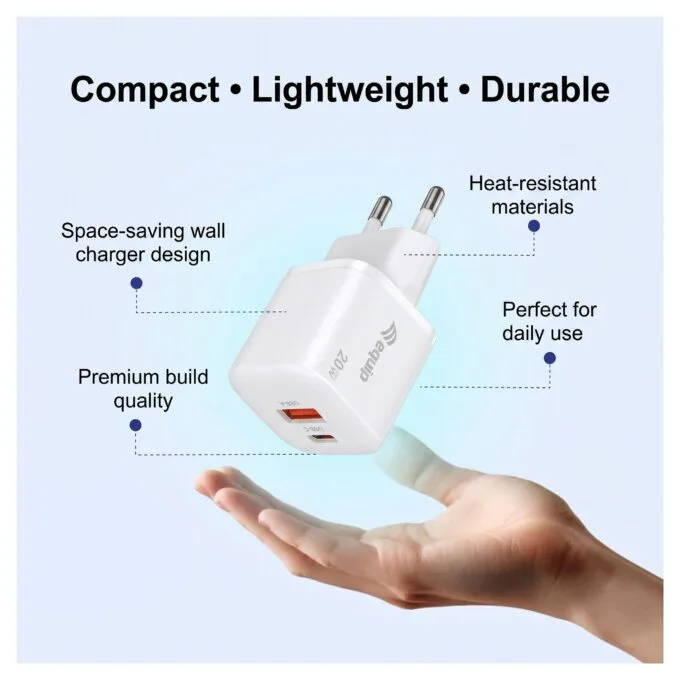 Equip Ladegerät 2Port USB-C PD3.0/USB-A GaN 20W ÜSS ws — image 7