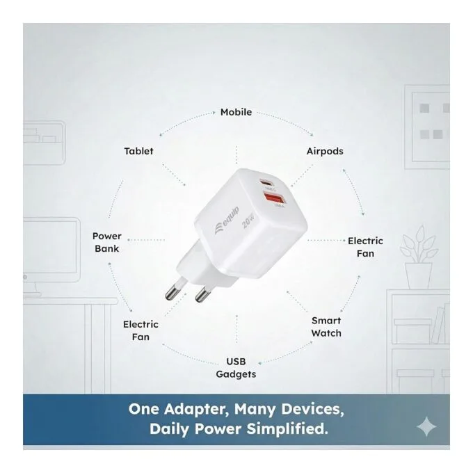Equip Ladegerät 2Port USB-C PD3.0/USB-A GaN 20W ÜSS ws — image 8