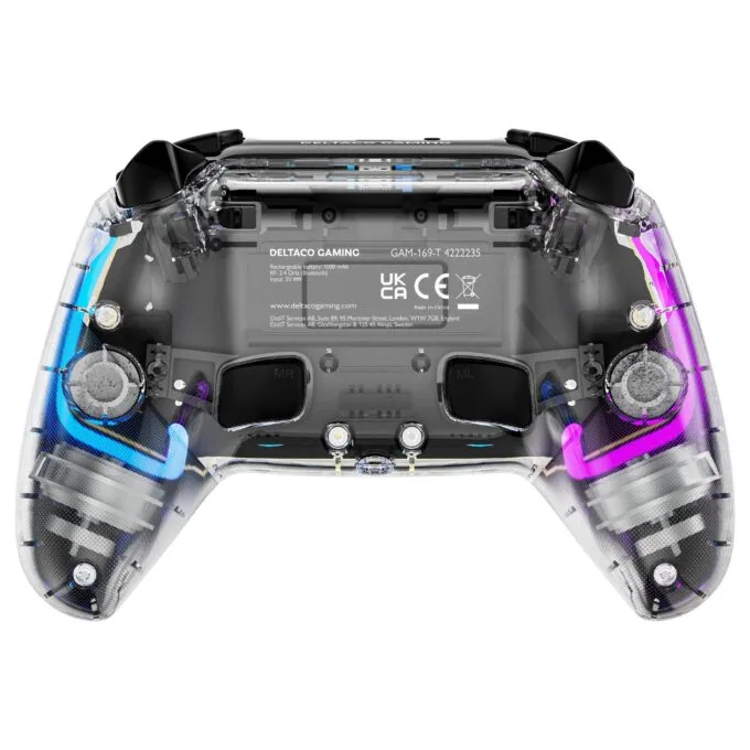 DELTACO Playstation 4 transparenter Wireless Controller — image 4