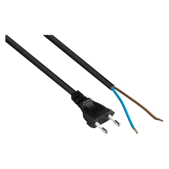 kabelmeister Euro-Netzkabel an open end schwarz 3 m — image 1
