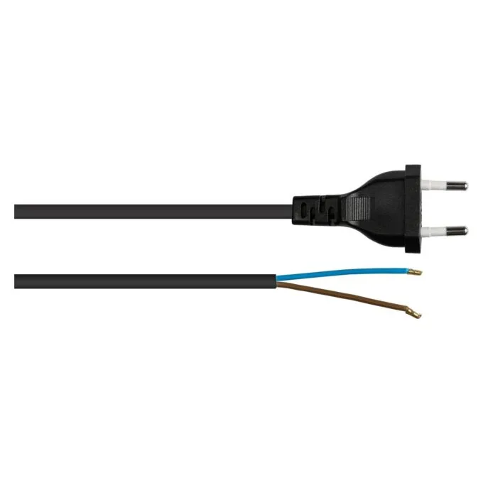 kabelmeister Euro-Netzkabel an open end schwarz 3 m — image 2