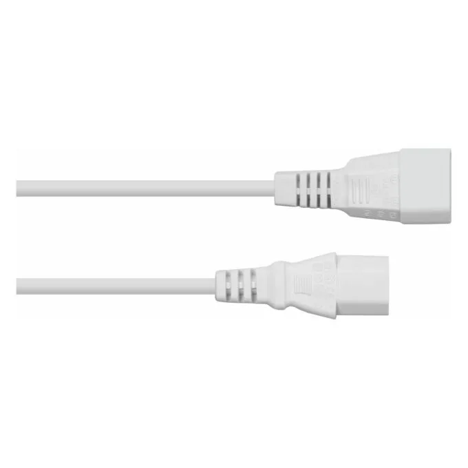 kabelmeister Kaltgeräteverlängerung C14 an C13 weiß 2m — image 2