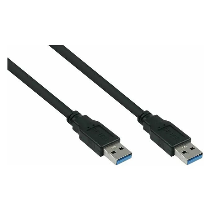kabelmeister USB3.0 Kabel A-A UL schwarz 0,5m — image 1