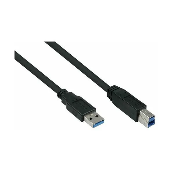 kabelmeister USB3.0 Kabel A-A UL schwarz 1,8m — image 1