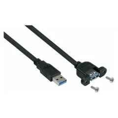 kabelmeister USB3.0 Verläng. A St.-A Einbau UL schwarz 3m