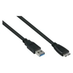 kabelmeister USB3.0 Kabel A-Micro B UL schwarz 1m