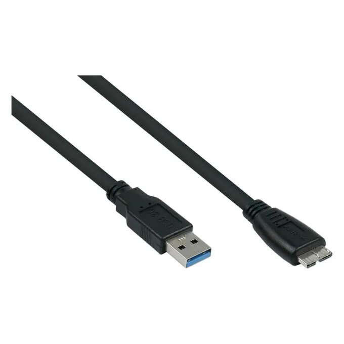 kabelmeister USB3.0 Kabel A-Micro B UL schwarz 1m — image 1